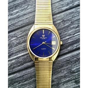 Vintage Rare Electric‎ Blue Dial Jules Jurgensen Mens Watch